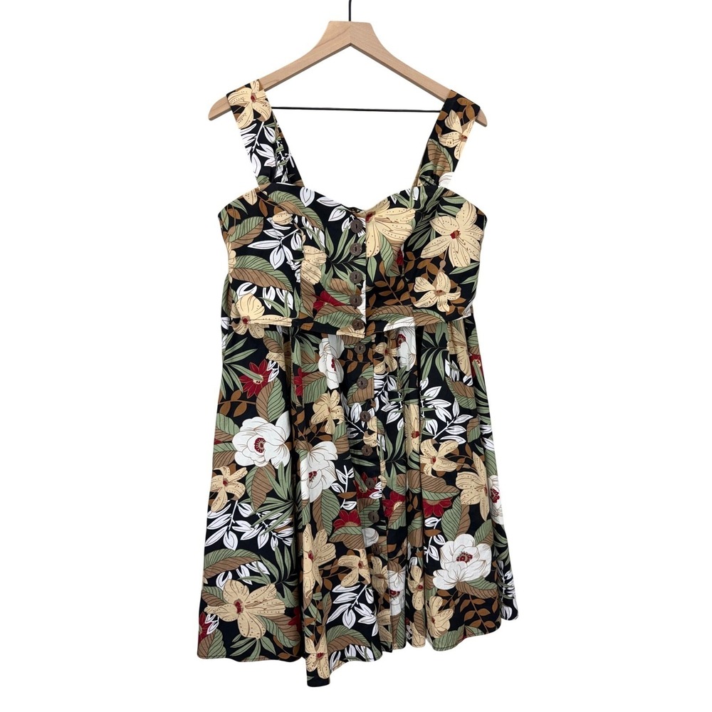 Hell Bunny 2 Piece Crop Top & Midi Skirt Set Womens Size L Pin Up Rockabilly